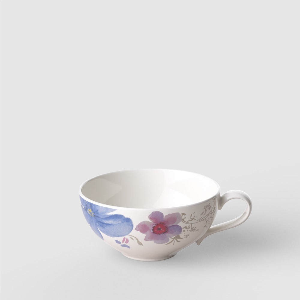12 cl - Villeroy & Boch Mariefleur Gris Basic Tasse Thé En Porcelaine Premium - Set 6 Pcs
