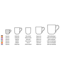 5 cl - Villeroy & Boch Mariefleur Gris Basic Espresso Cup in Premium Porcelain - Set of 6 Pcs