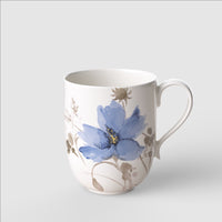 37 cl - Villeroy & Boch Mariefleur Gris Basic Mok van premium porselein - Set van 6 st