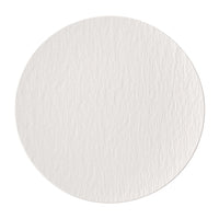 31.7 cm - Villeroy & Boch Manufacture Rock Blanc Piatto Piano Gourmet In Porcellana - Set 6 Pz