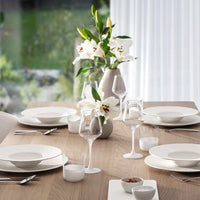 28 cm - Villeroy & Boch Manufacture Rock Blanc Piatto Pasta In Porcellana - Set 6 Pz