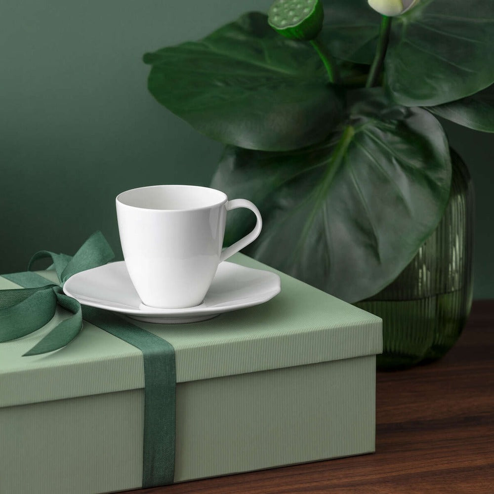 15 cl - Villeroy & Boch Pura Tasse à Thé En Porcelaine Premium - Set de 6 Pcs