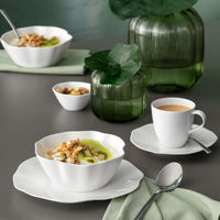 15.5 cm - Villeroy & Boch Pura Piattino Tazza Tè In Porcellana Premium - Set 6 Pz