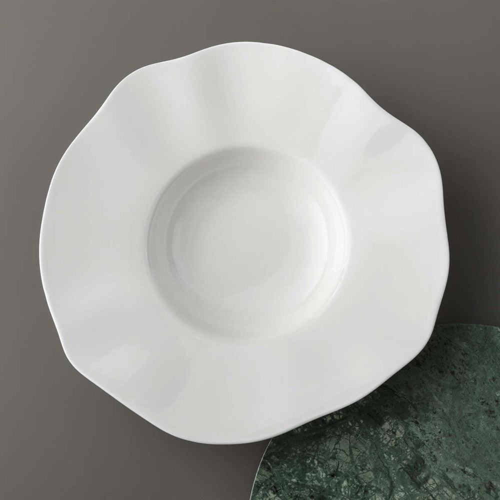 28.5x28.8 cm - Villeroy & Boch Pura Piatto Fondo In Porcellana Premium - Set 4 Pz