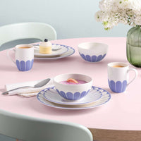 26.6 cm - Villeroy & Boch Fleur Flacher Teller Aus Premium-Porzellan Set 6 Pz