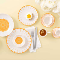 14.8 cm - Villeroy & Boch Fleur Piattino Tazza Caffè In Porcellana Premium Set 6 Pz