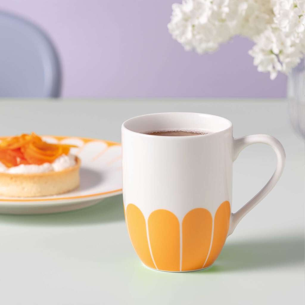 29 cl - Villeroy & Boch Fleur Tazza Cappuccino In Porcellana Premium Set 6 Pz