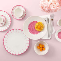 14.8 cm - Villeroy & Boch Fleur Piattino Tazza Caffè In Porcellana Premium Set 6 Pz