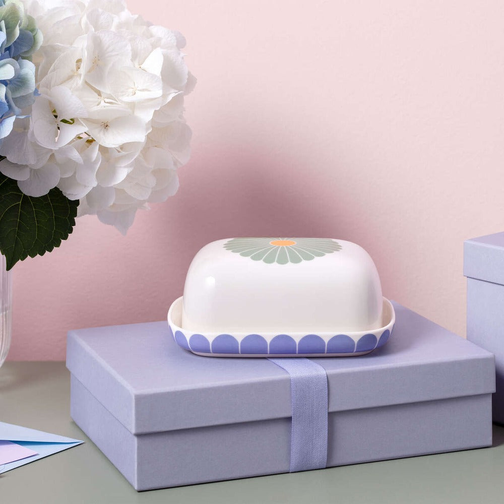 14.8 x 12.3 cm - Villeroy & Boch Fleur Butter Dish In Premium Porcelain