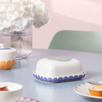 14.8 x 12.3 cm - Villeroy & Boch Fleur Butter Dish In Premium Porcelain