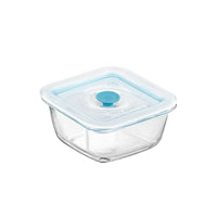 12x12 cm - Bormioli Rocco Frigoverre Smart Square Food Container With Freshness Valve In Glass