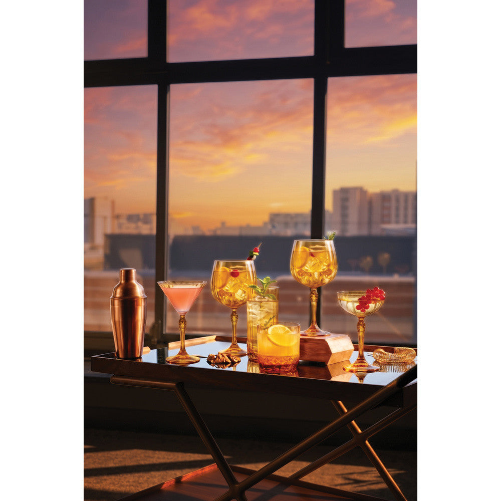 74 cl - Bormioli Rocco America 20s Ambra Calice Cocktail Gin Tonic In Vetro - Set 6 Pz