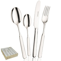 Pintinox Casali juego de cubiertos en acero inoxidable - set 24 piezas
