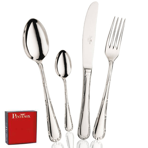 Pintinox Filet Service de Couverts en Acier Inoxydable - Lot de 24 Pcs
