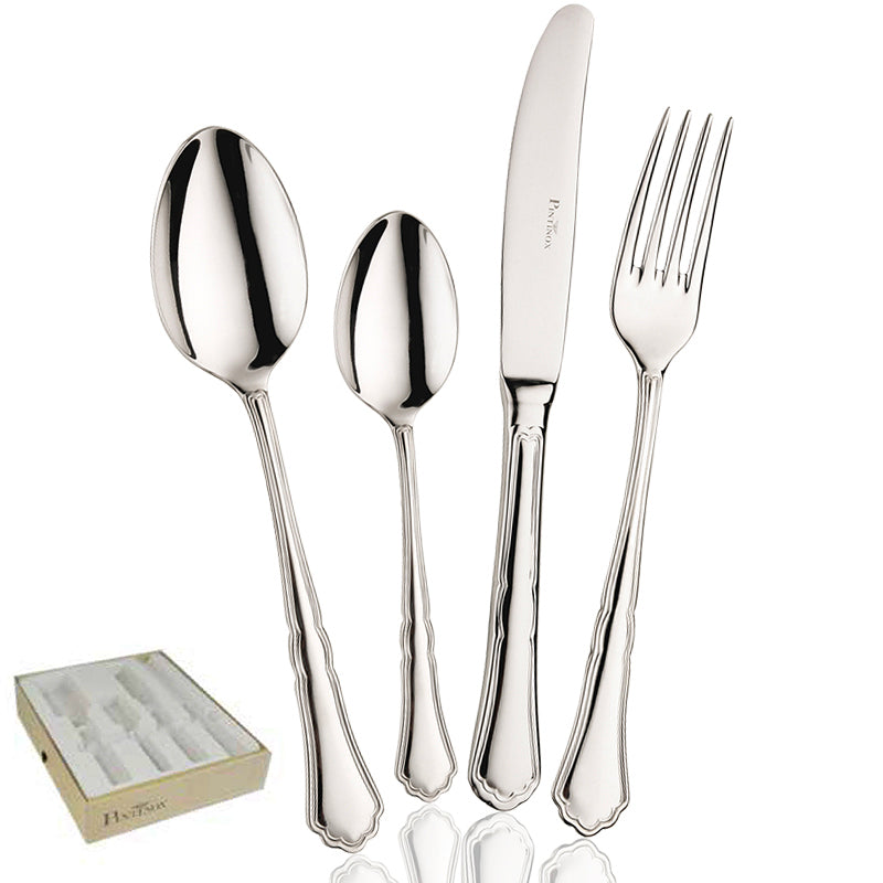Pintinox Settecento Servizio Posate In Acciaio Inox Set 24 Pz