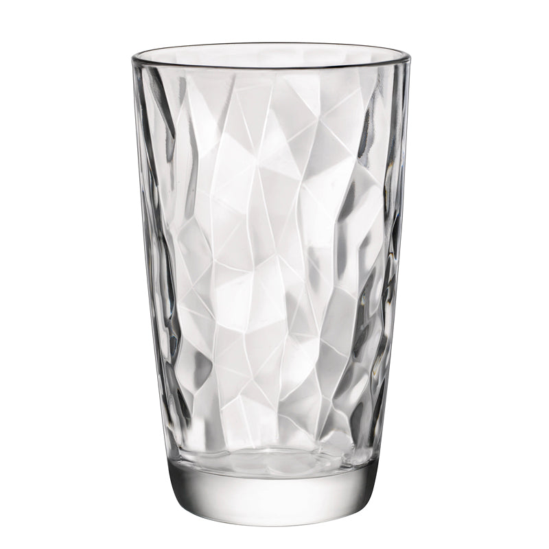 Bormioli Rocco Diamond Water And Soft Drink Glasses in Glass Set of 12 Pieces