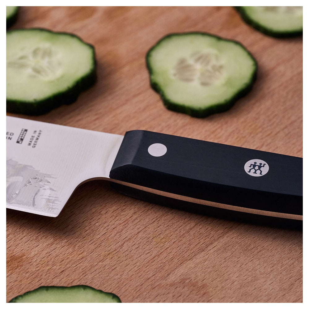 18 cm - Zwilling Gourmet Santoku Mes Met Kuiltjes In Roestvrij Staal