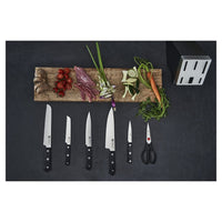 Zwilling Gourmet knife set with stainless steel block - set of 7 pieces