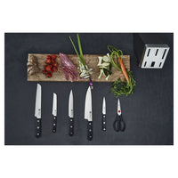 Zwilling Gourmet knife set with stainless steel block - set of 7 pieces
