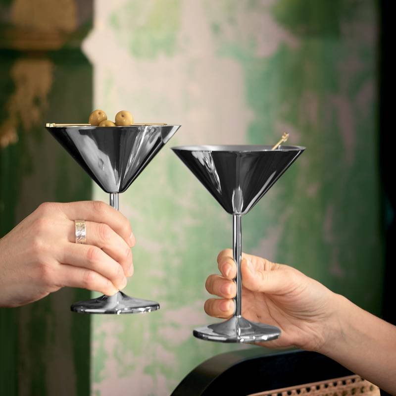 20 Cl Paderno Calice Martini In Acciaio Inox