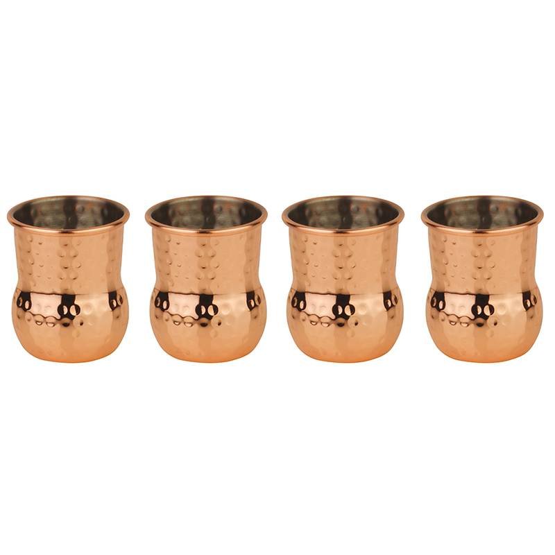 6 Cl Paderno Mug Julep Verre À Cocktail En Acier Inoxydable Lot de 4 Pièces