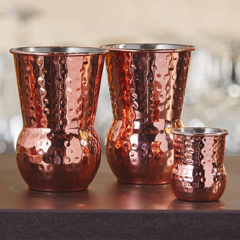 6 Cl Paderno Mug Julep Verre À Cocktail En Acier Inoxydable Lot de 4 Pièces