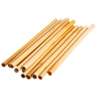 25 Cm Paderno Pajitas 6 8 mm en bambú Set 150 Pzss
