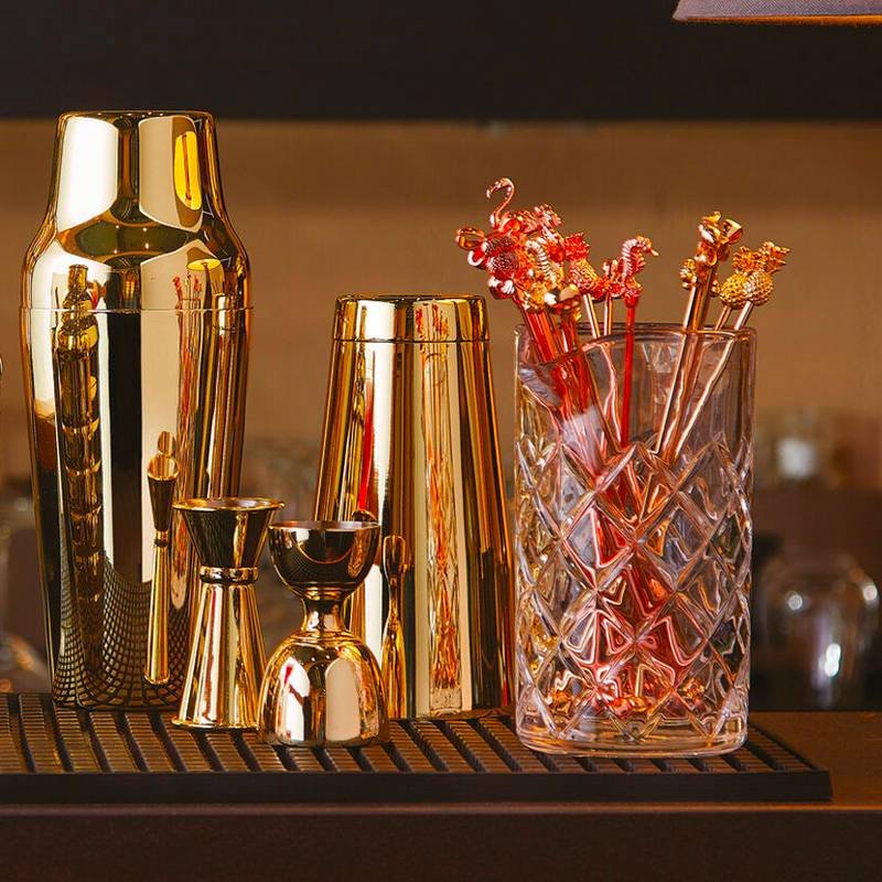 20 5 Cm Paderno Bar Happy Hour Cuillère bar hippocampe en acier inox Set de 4 pz