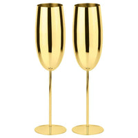 27 5 Cl Paderno Flûtes En Acier Inoxydable Lot de 2 Pièces