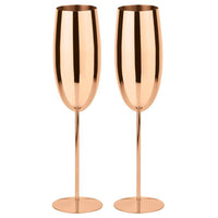 27 5 Cl Paderno Flûtes En Acier Inoxydable Lot de 2 Pièces