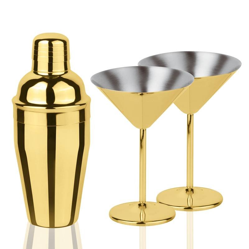Paderno Martini Set mixology de acero inoxidable set de 3 piezas