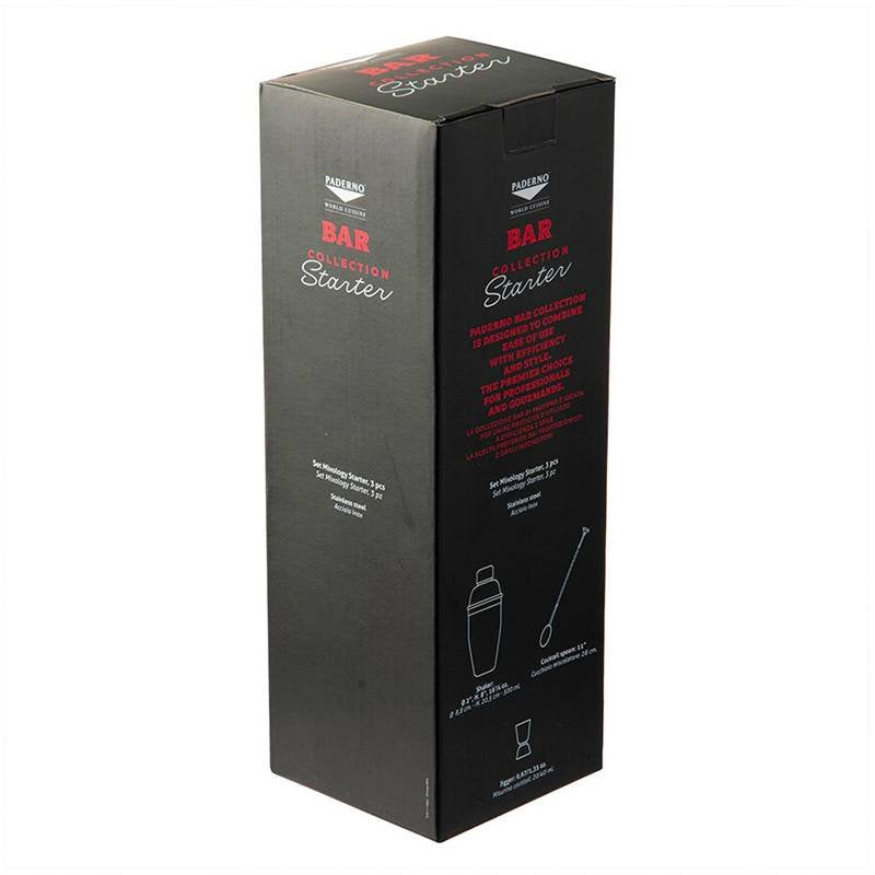 Paderno Starter Set Mixology In Roestvrij Staal Set 3 St