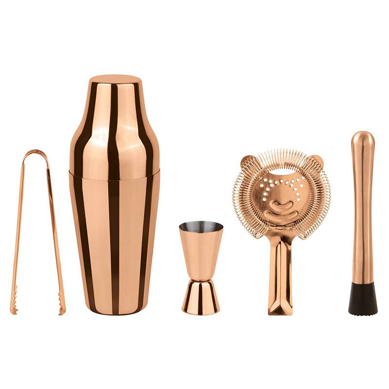 Paderno Parisienne Mixology-Set aus Edelstahl - Set mit 5 Stück