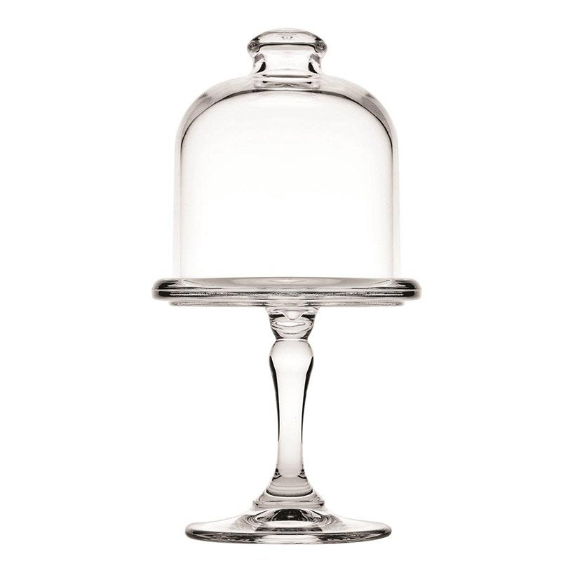 10 Cm Pasabahce Patisserie Cake Stand With Glass Dome