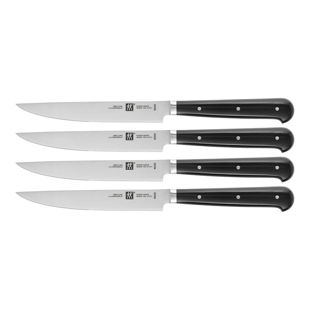 Zwilling Steak-Set Steak Knife with Serrated Blade in Stainless Steel - Set of 4 Pcs