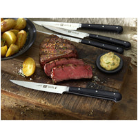 Zwilling Steak-Set Steak Knife with Serrated Blade in Stainless Steel - Set of 4 Pcs