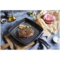 30 cm - Staub Grill Pans Bistecchiera Quadrata In Ghisa