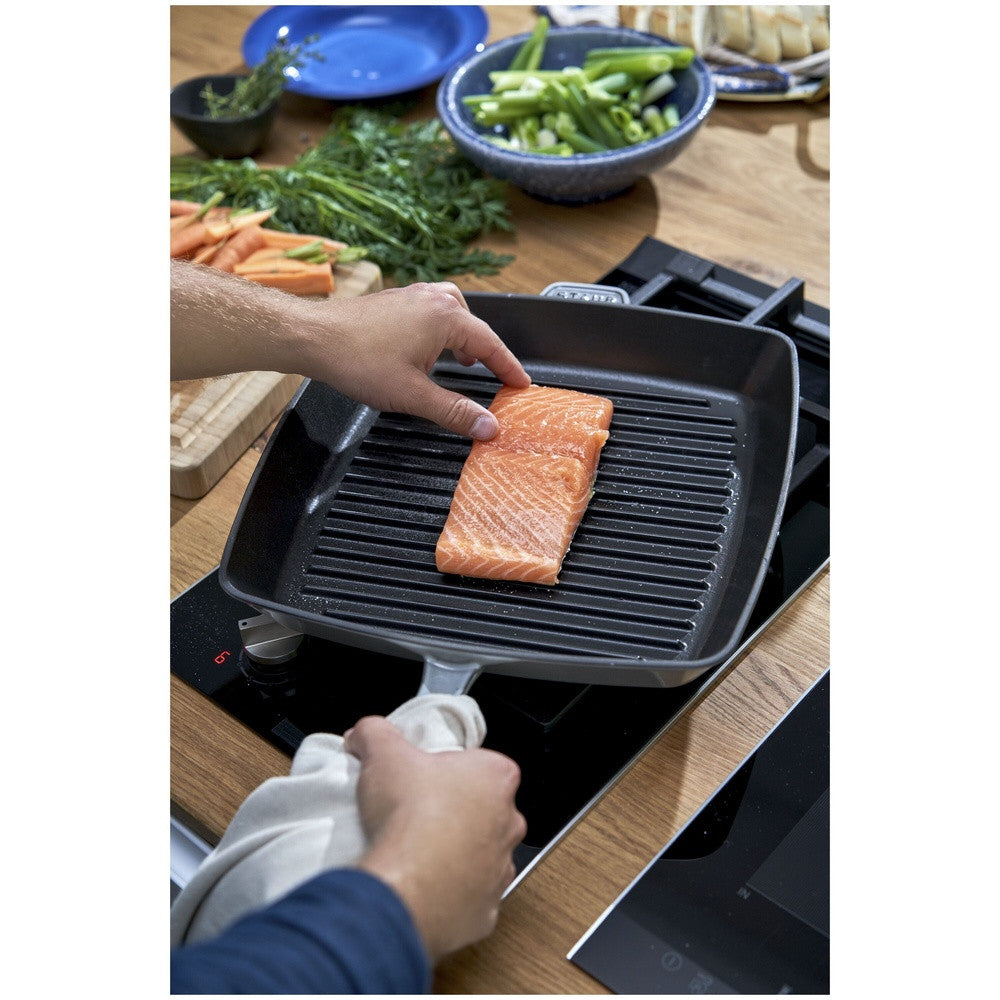 30 cm - Staub Grill Pans Bistecchiera Quadrata In Ghisa