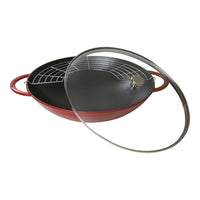 37 cm - Staub Specialities Wok Rotondo In Ghisa