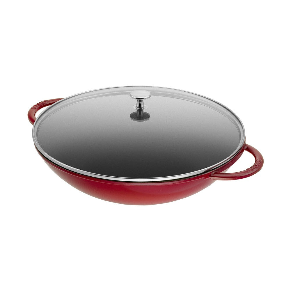 37 cm - Staub Specialities Wok Rotondo In Ghisa