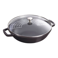30 cm - Staub Specialities Wok Con Coperchio Rotondo In Ghisa