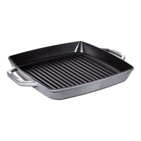 33 cm - Staub Grill Pans Bistecchiera Rotonda In Ghisa