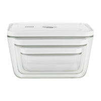 Zwilling Fresh & Save voedselcontainerset van glas - Set van 3 st