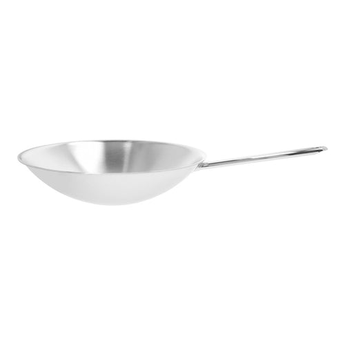 36 cm - Demeyere Apollo Round-Bottom Wok in 18/10 Stainless Steel