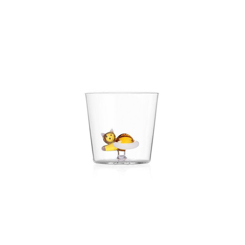 35 Cl Ichendorf Tabby Cat Bicchiere Acqua In Vetro Borosilicato