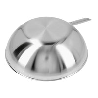 Demeyere Apollo flat-bottom wok in 18/10 stainless steel
