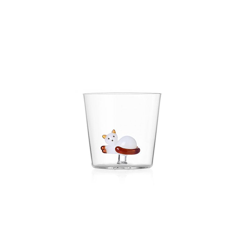 35 Cl Ichendorf Tabby Cat Bicchiere Acqua In Vetro Borosilicato