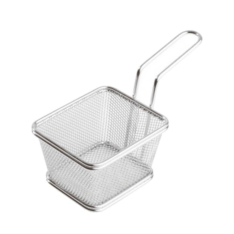 10X8 5 Cm Paderno Tableware Buffet And Display Quadratischer Snackkorb Aus Edelstahl