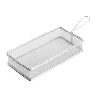 21 5X10 5 Cm Paderno Tableware Buffet And Display Rechteckiger Snackkorb aus Edelstahl