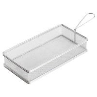 26X13 Cm Paderno Tableware Buffet And Display Panier Rectangulaire À Snacks En Acier Inoxydable